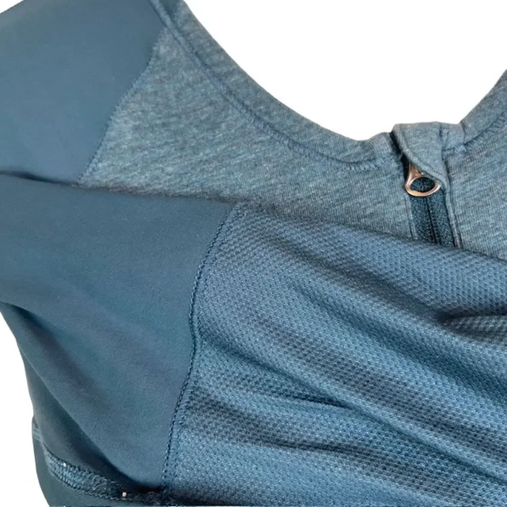 Lululemon Clip-In Long Sleeve Top Heathered Alberta Lake Size 10